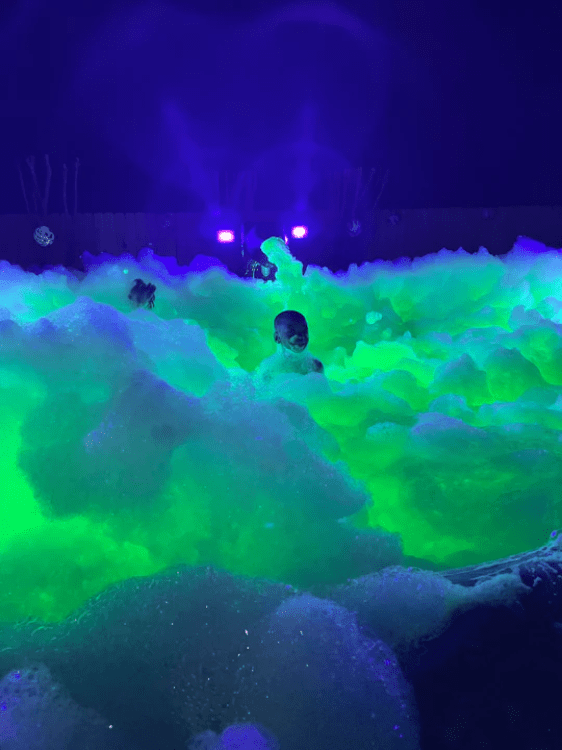 Glow-In-The-Dark Foam Party