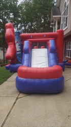 Spiderman20inflatable201 1737742838.jpg Spiderman Combo Bounce and Slide (Wet/Dry)