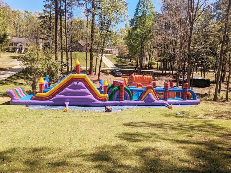 65 ft Color Frenzy Obstacle Course