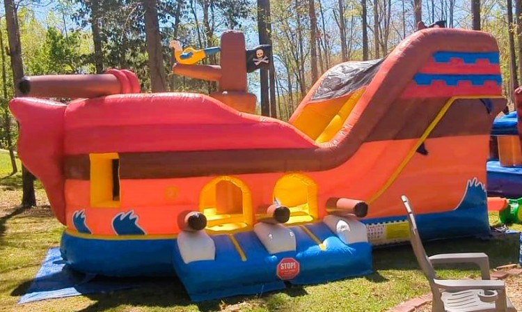 Pirate Ship Combo Bounce and Slide