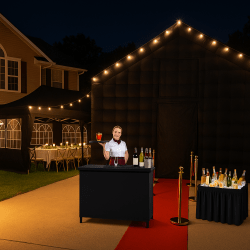 Inflatable party tent inclusive bundle