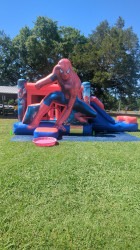 spiderman bounce combo water slide